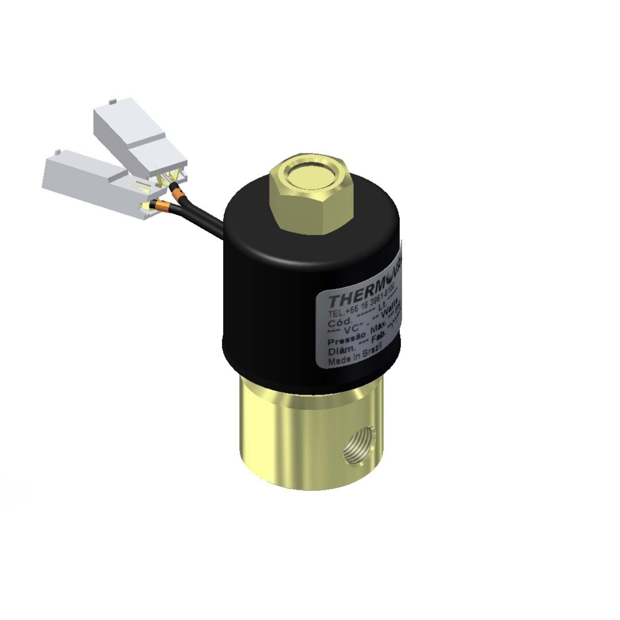 Válvula Solenoide 2 Vias 1/8 NPT Bi-Volt IP52