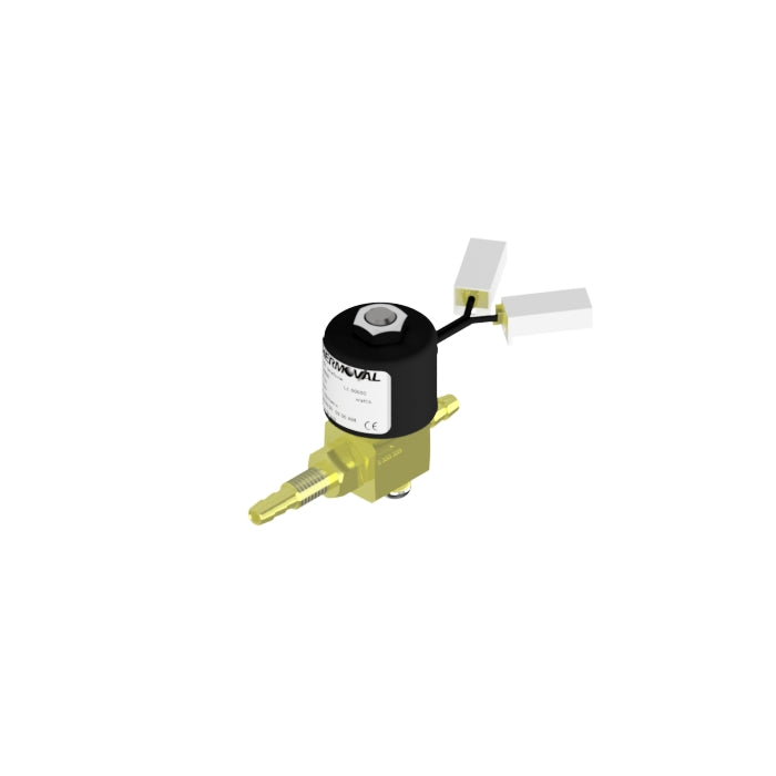 Válvula Solenoide Espigão 6.5mm, tensão 42vca, 50/60hz, 2/2 vias, nf, linha solda, compativel com equipamentos esab e bambozzi