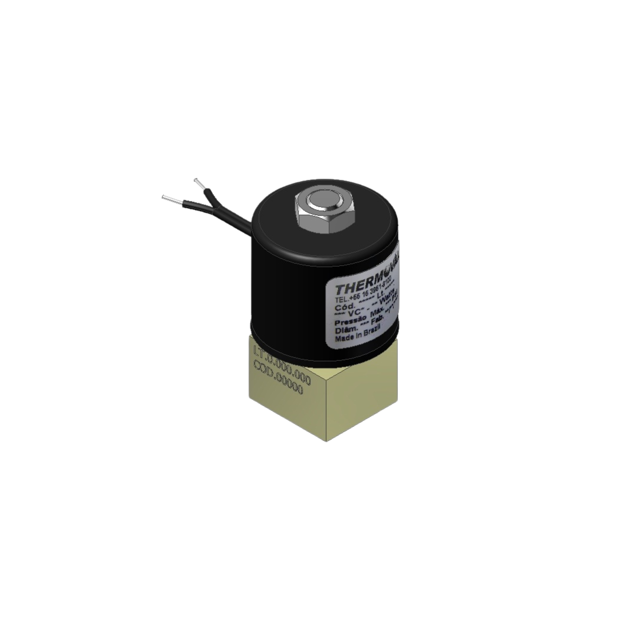 Atuador Solenoide Tensão 220/240v, 50/60hz, para linha industrial e linha odonto, compativel com equipamento gnatus e alliage