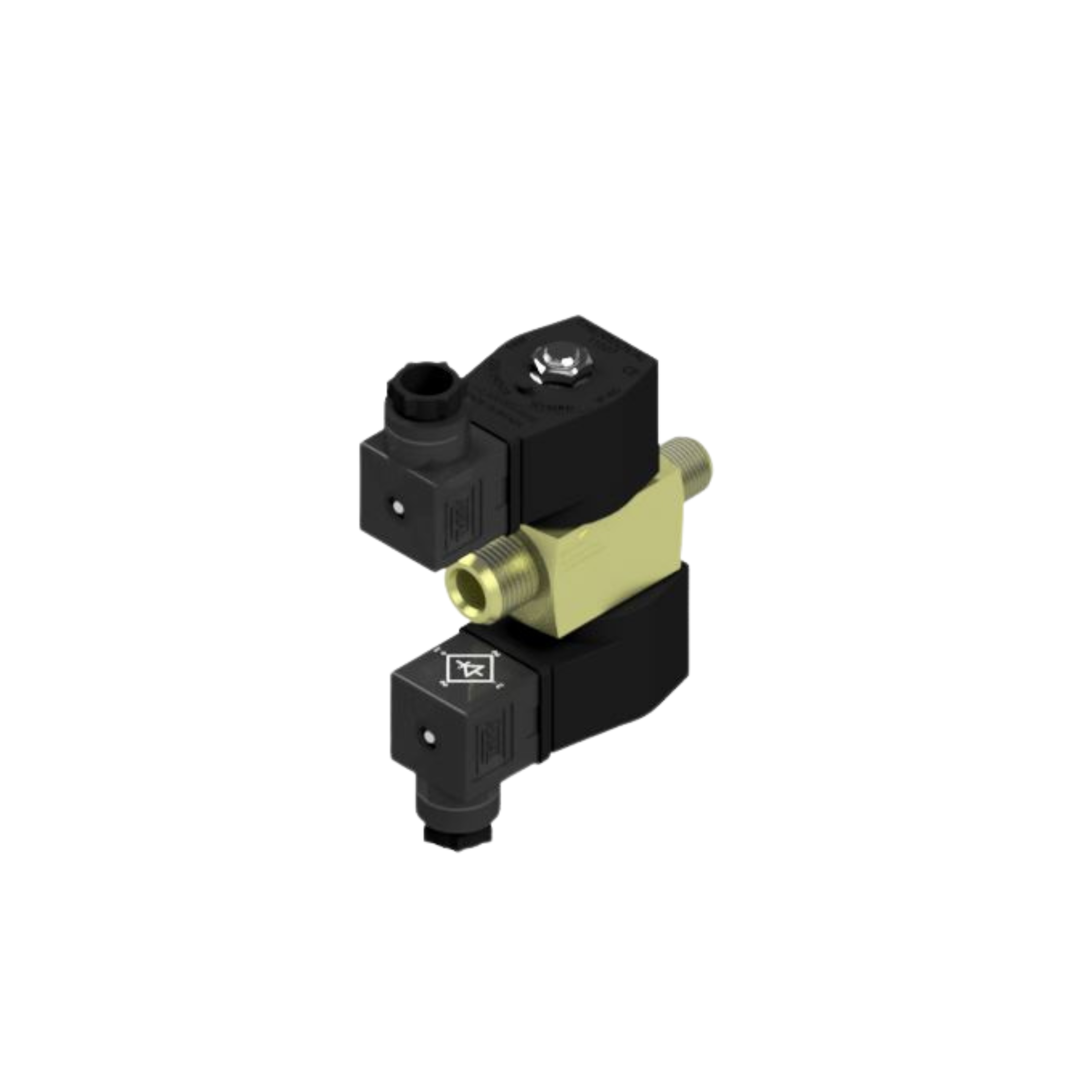 Manifold Solenoide 1/4"bsp x 1/4"npt, tensão 220/240V, 50/60hz, 2/2 Vias nf + regulagem, linha industrial