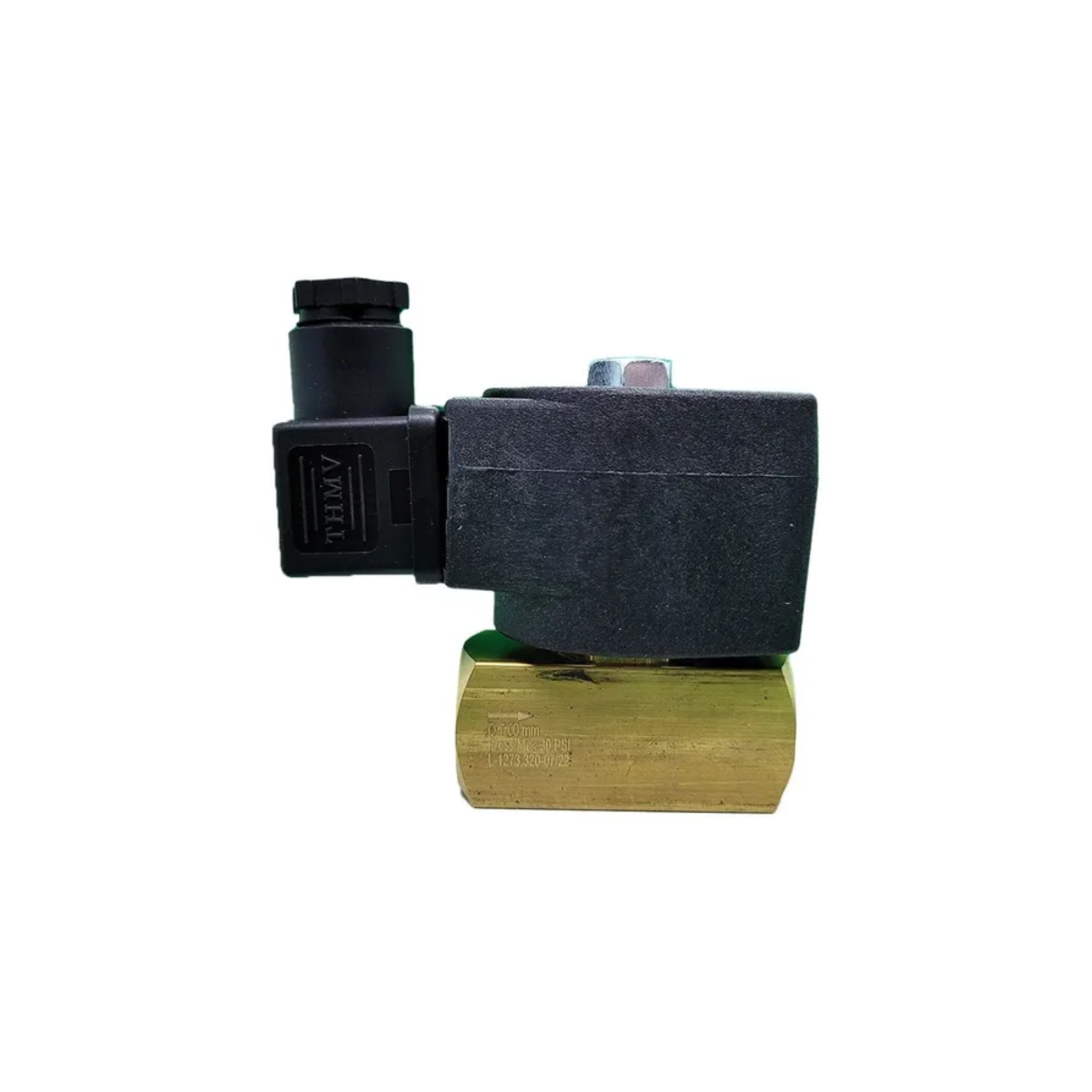 Válvula solenoide 2 vias nf rosca 1/2" bsp tensão 220/240v, para fornos de pizza e fornos panificação gás natural, orificio 7,0mm