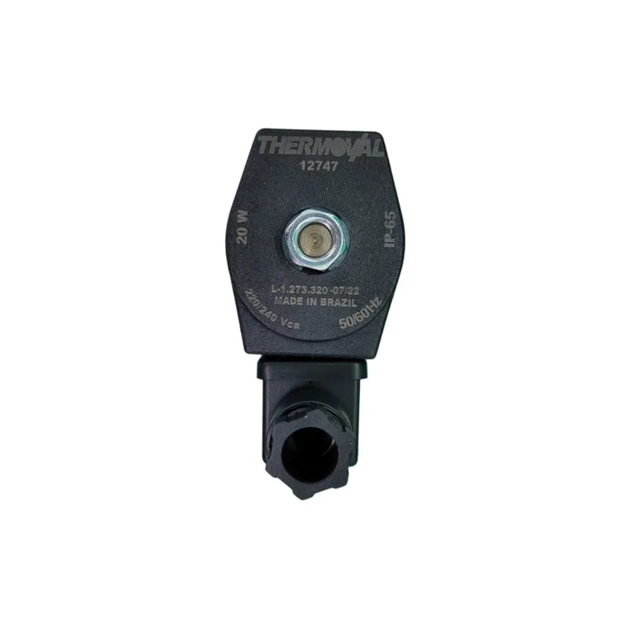 Válvula solenoide 2 vias nf rosca 1/2" bsp tensão 220/240v, para fornos de pizza e fornos panificação gás natural, orificio 7,0mm