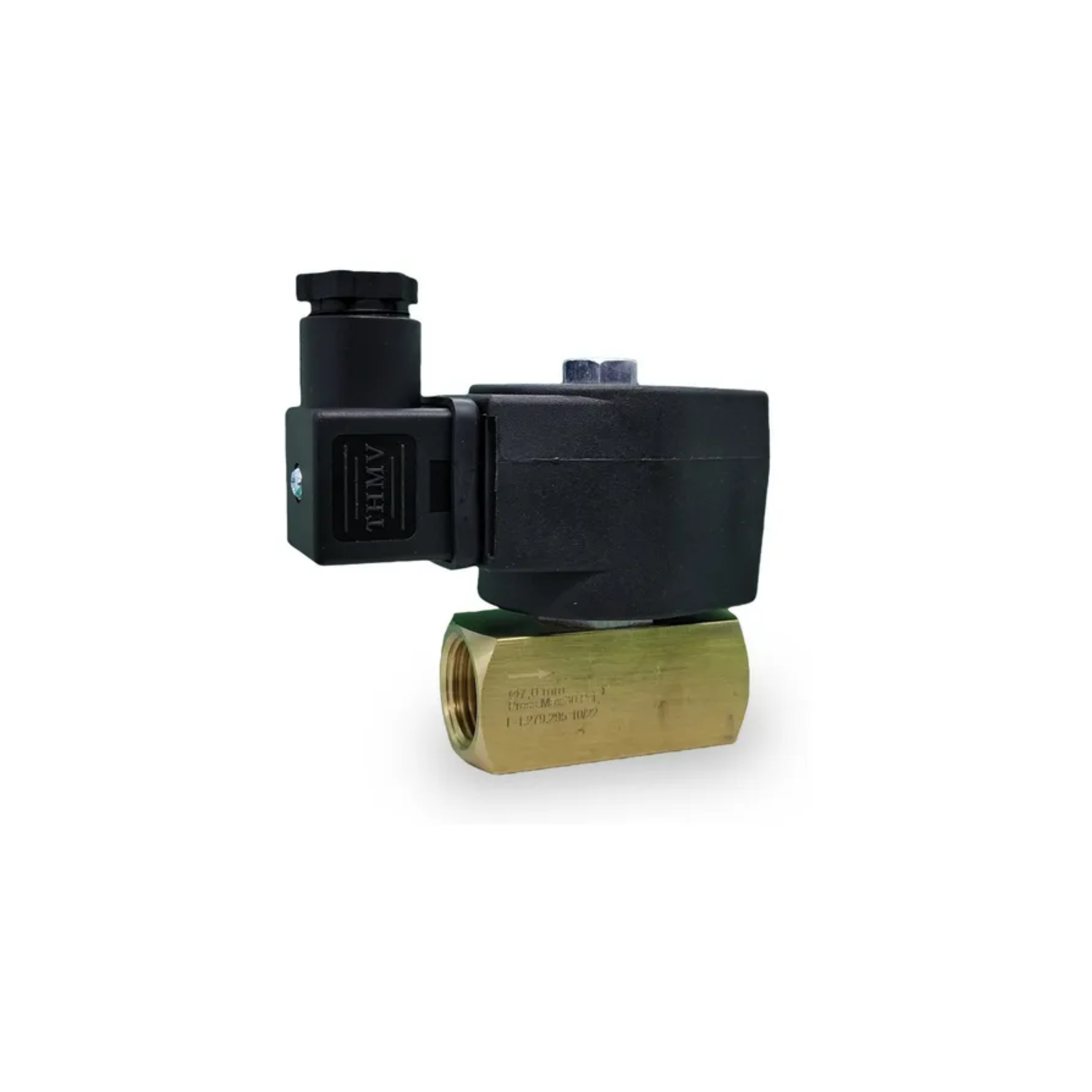 Válvula solenoide 2 vias nf rosca 1/2" bsp tensão 220/240v, para fornos de pizza e fornos panificação gás natural orificio 10,0mm