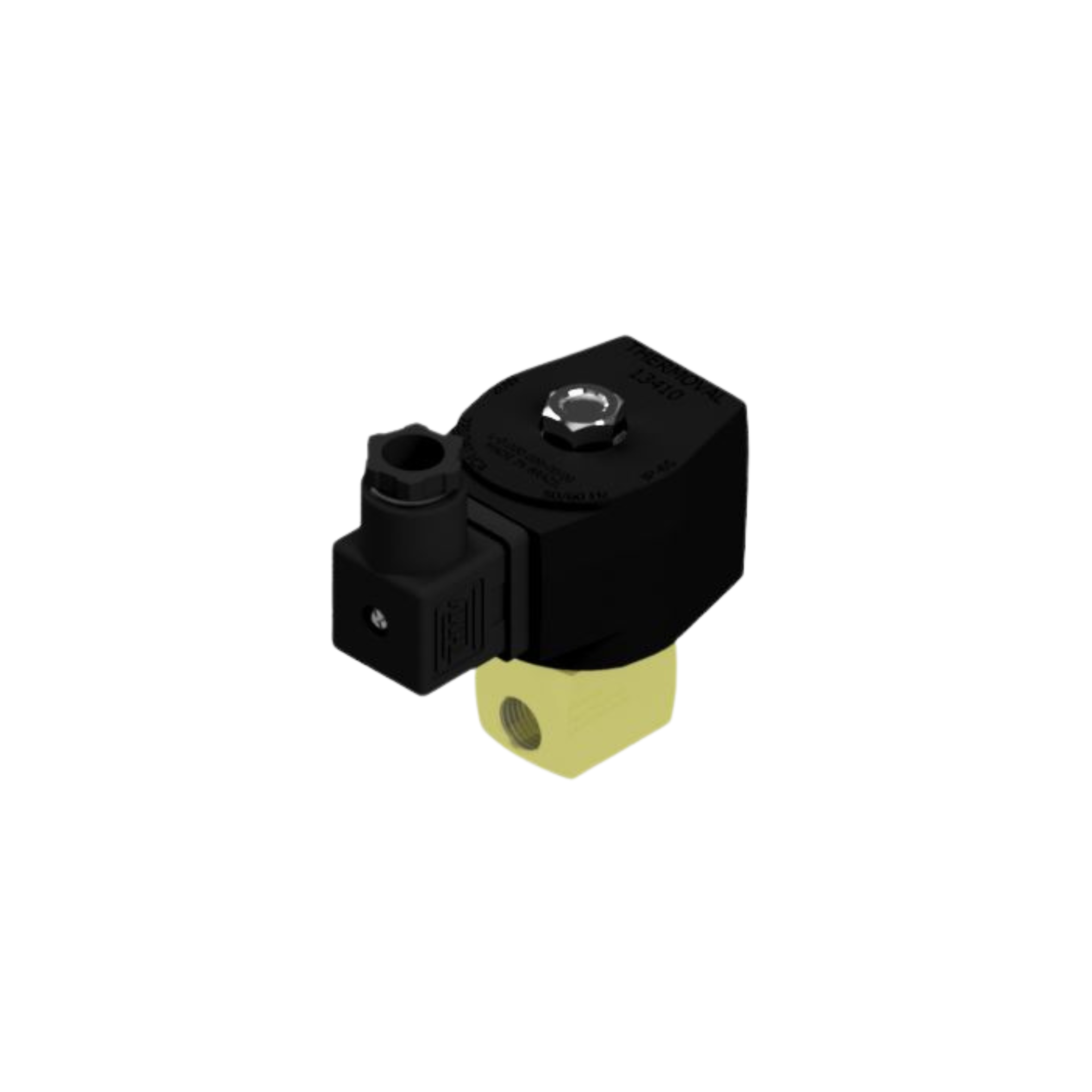 Válvula Solenoide 1/4"npt, tensão 220/240vca, 50/60hz, 2/2 vias, nf, linha industrial, baixa pressão 80psi