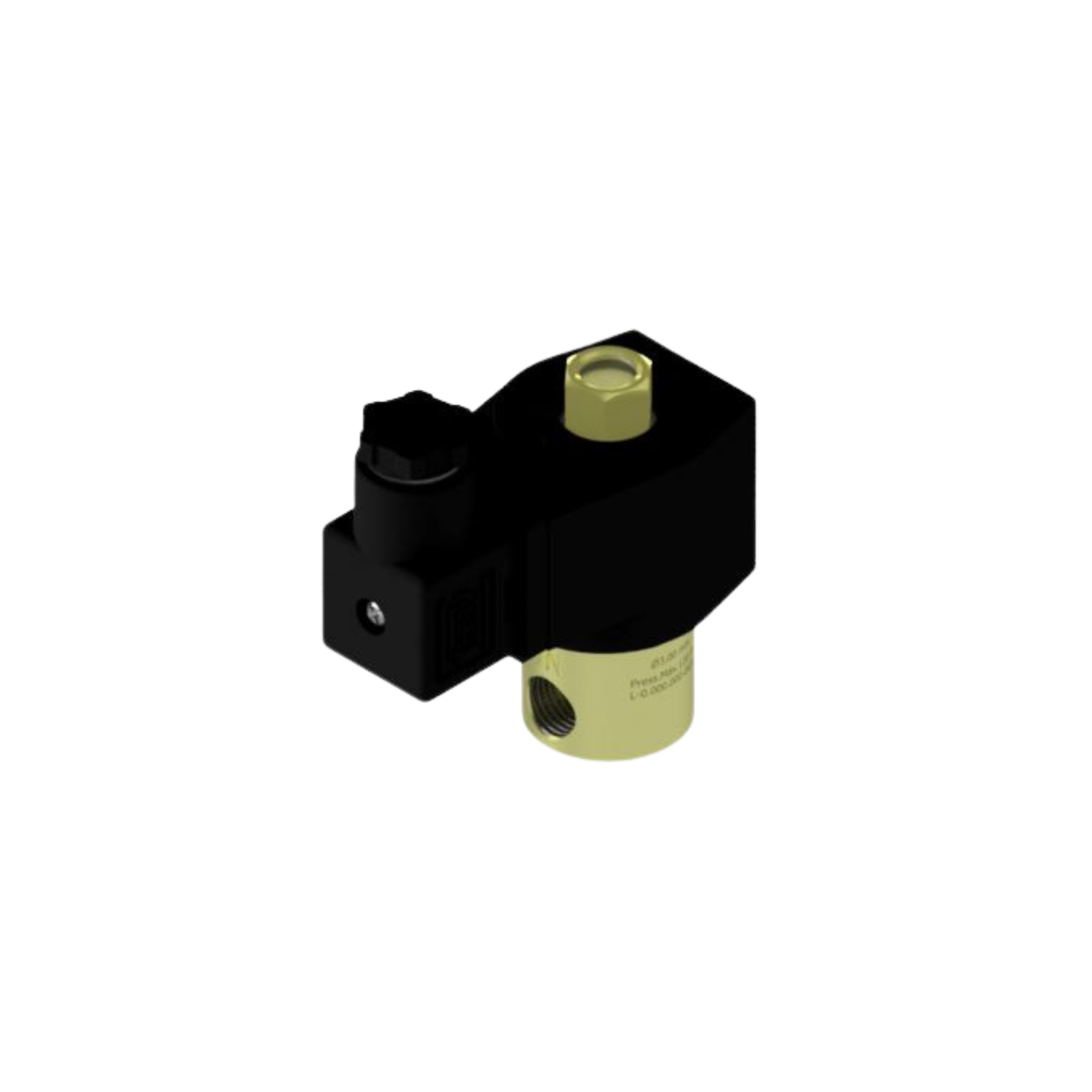 Válvula Solenoide 1/4"npt, tensão 12vcc, 2/2 vias, na, linha industrial