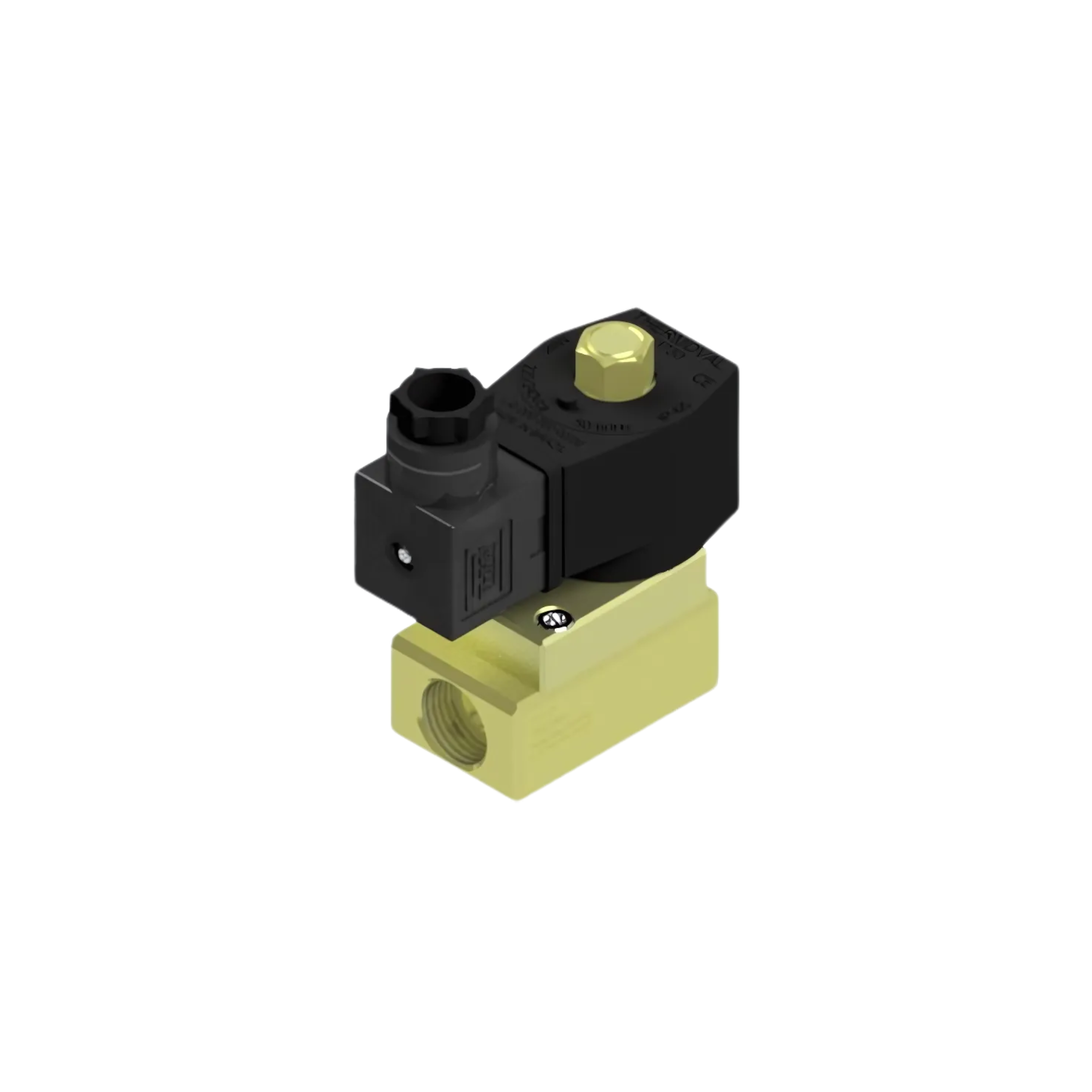 Válvula Solenoide 3/8"bsp, tensão 110/127vca, 50/60hz, 2/2 vias, na, linha industrial, alta vazão
