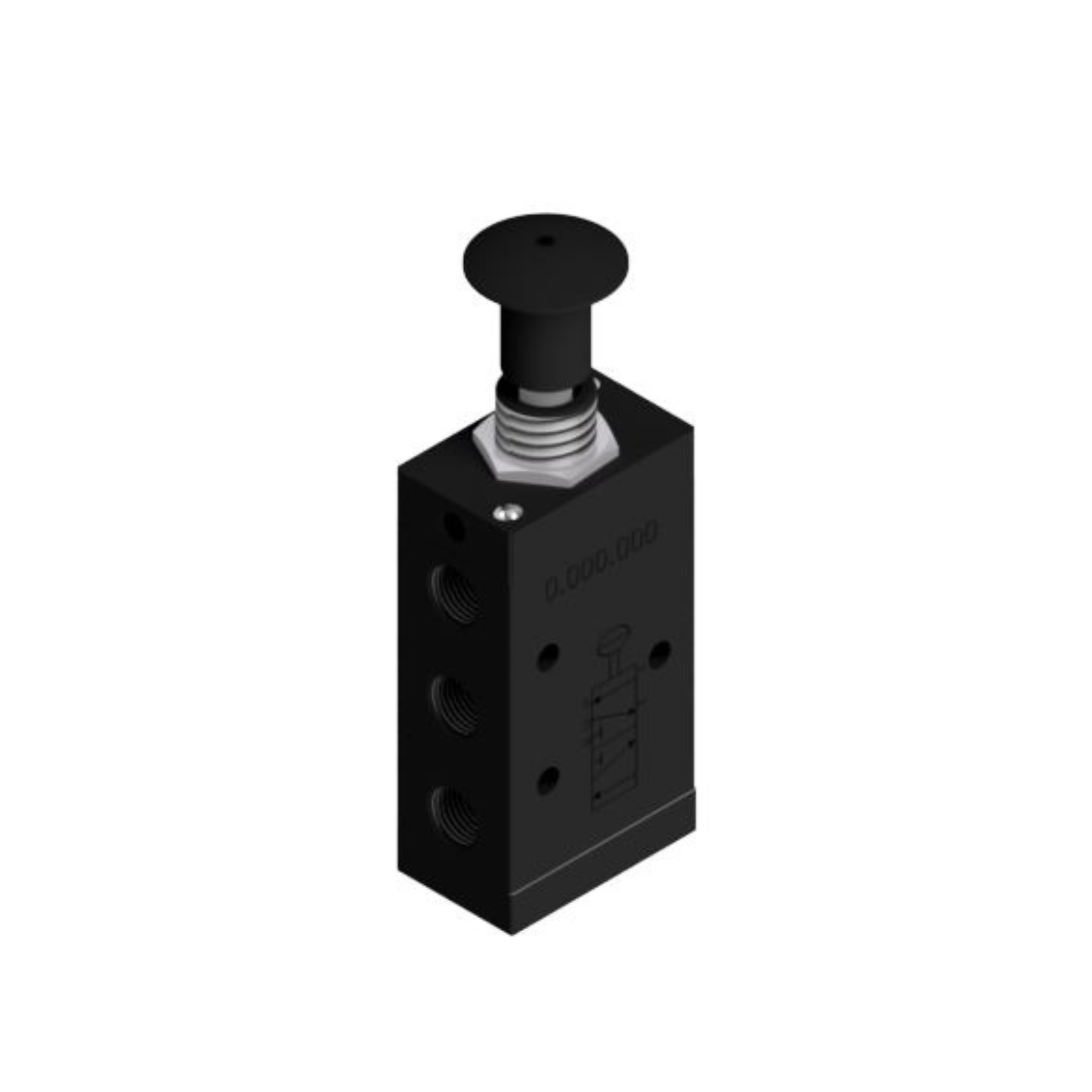 Pneumática 5/2 vias knobs 1/8bsp porta onibus