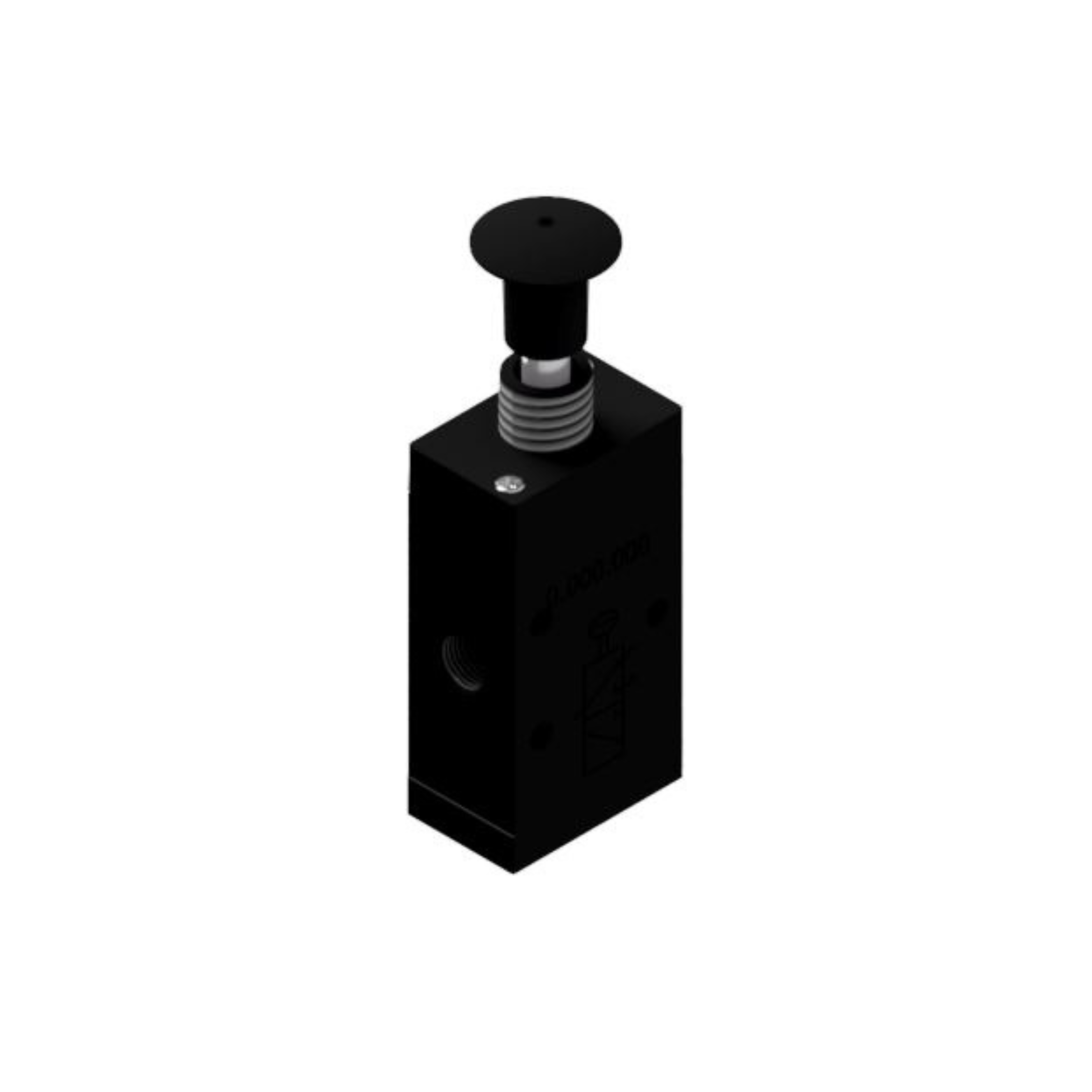 Válvula Pneumatica 1/8" bsp knobs 3/2 vias, nf, linha industrial automotiva agricola