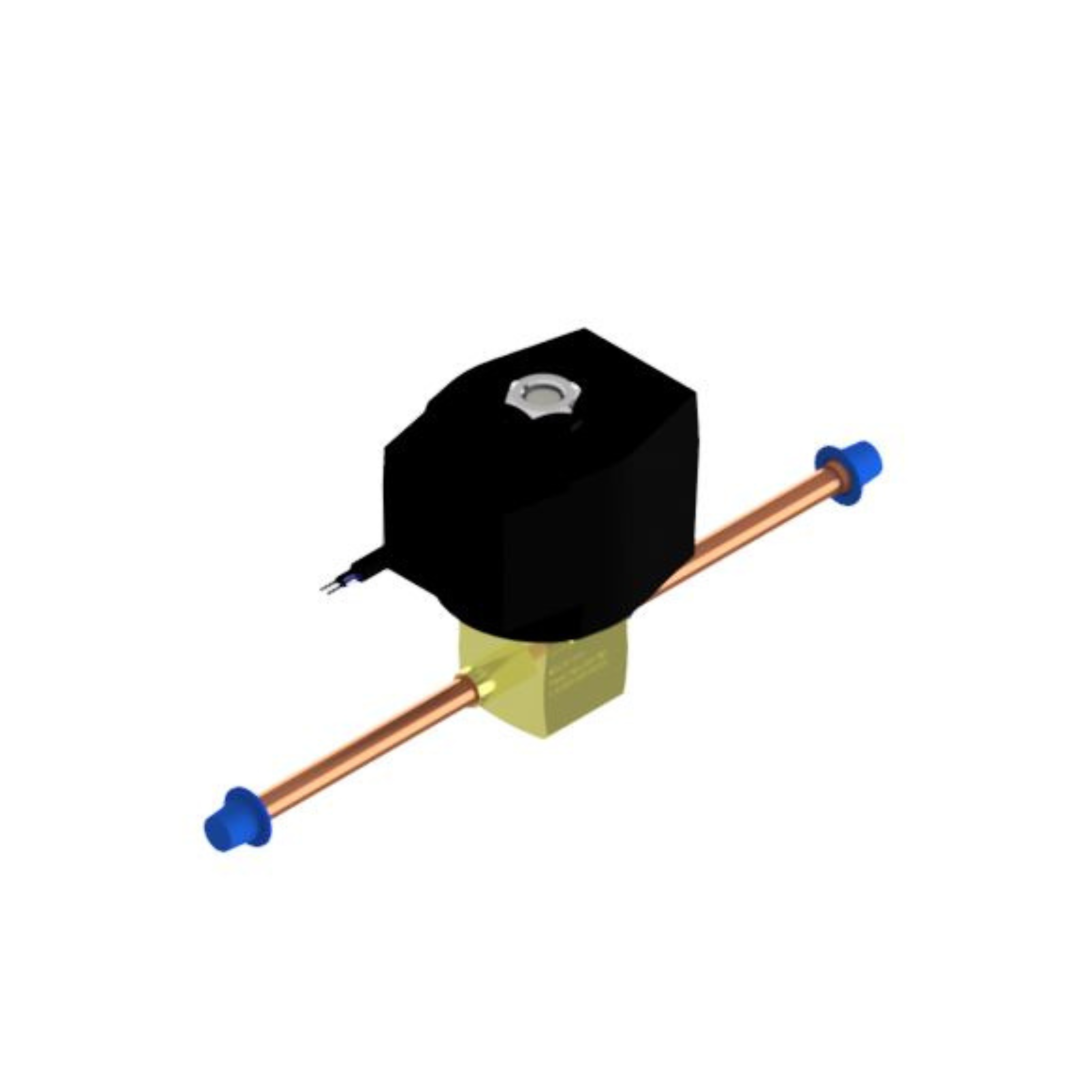 Válvula Solenoide 1/4" x 180° tubo tensão 220/240v 50/60hz 2 vias, nf, linha refrigeração, chopeiras e camera fria, compativel para equipamentos memo, aquagel gel e chopp