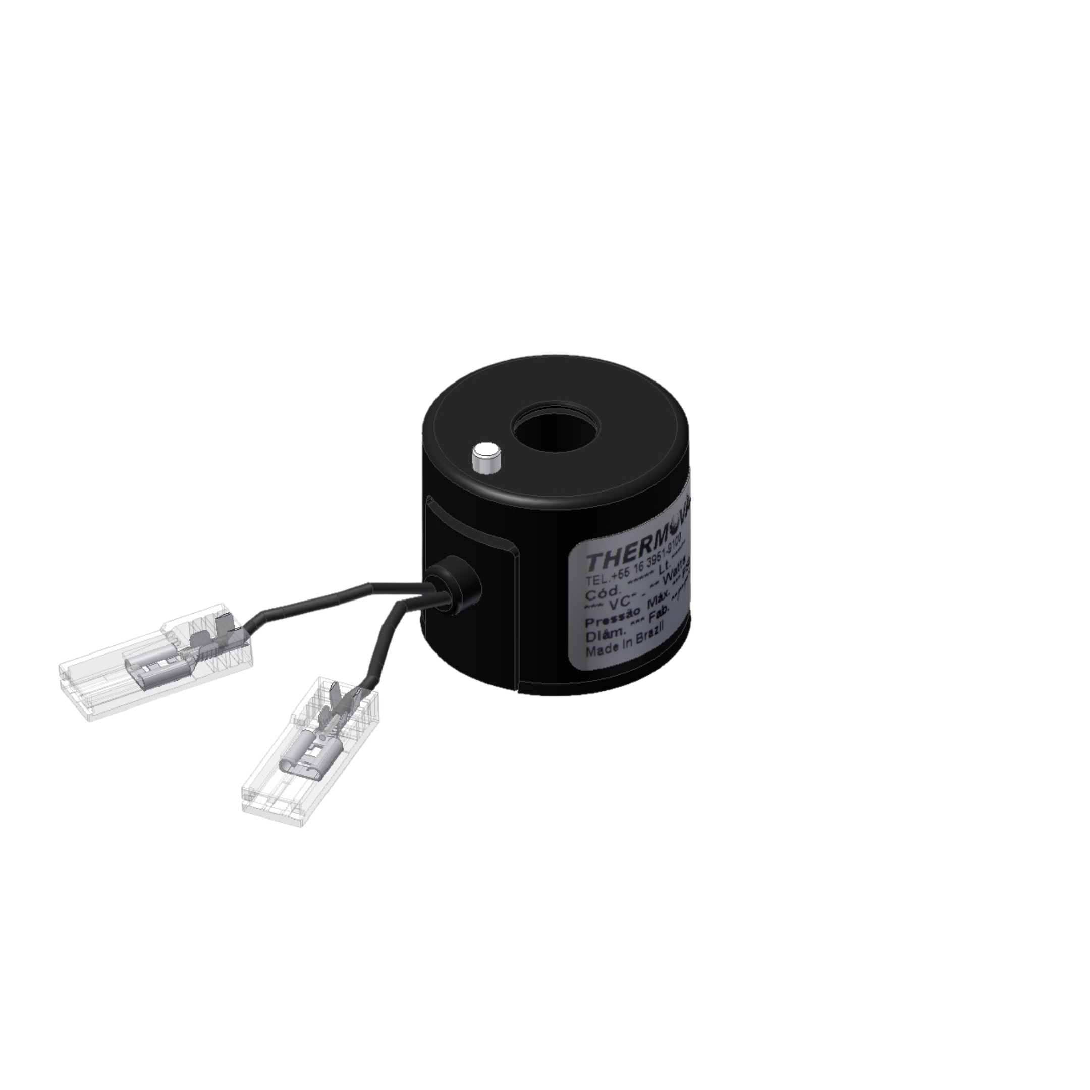 Bobina Solenoide Thermoval tensão 12vcc linha automotiva e industrial
