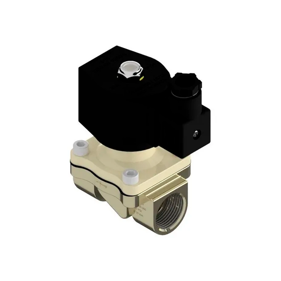 Válvula 3/4" 2 vias nf para sistema de limpeza da tubulação da ordenha