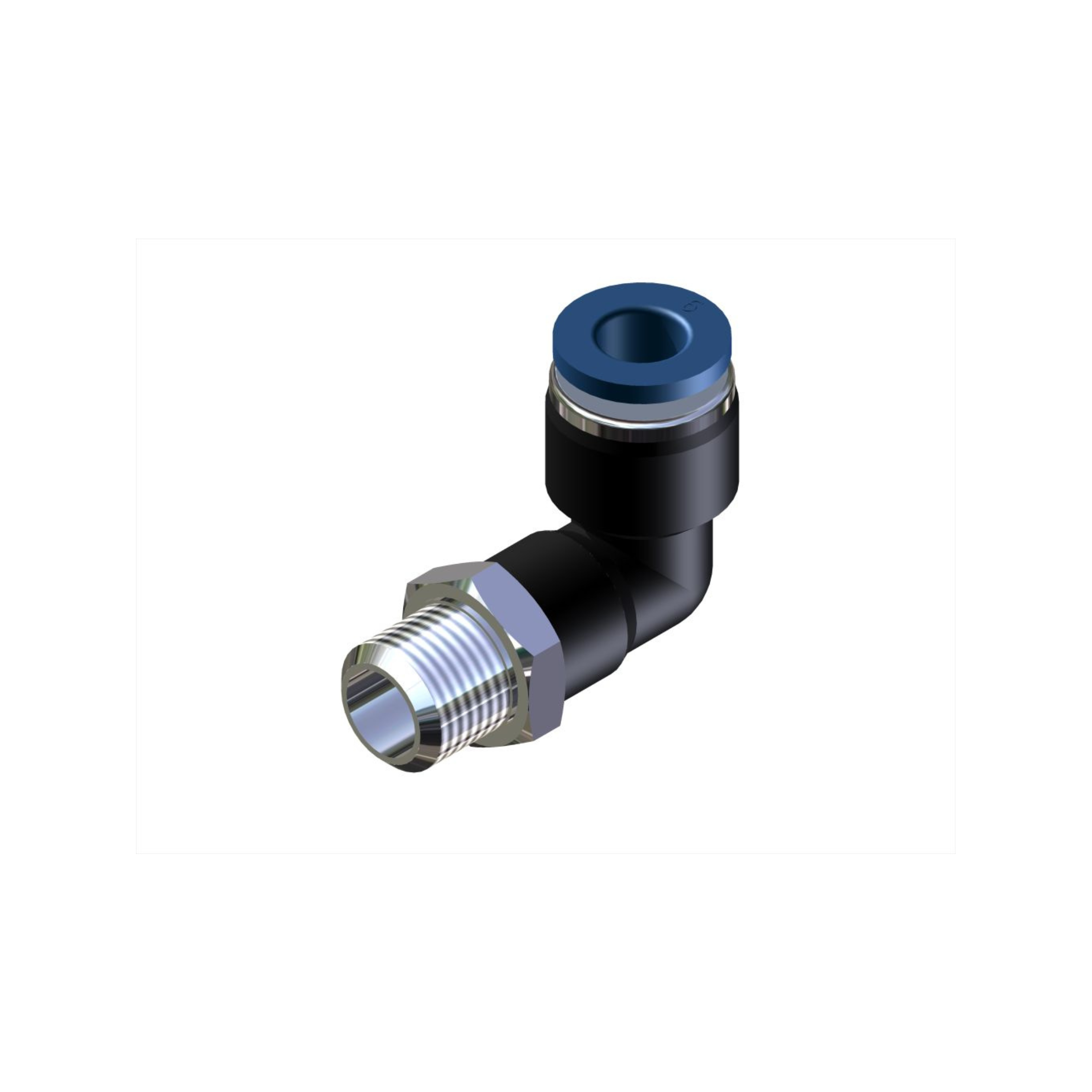 Cotovelo Pneumatico 1/8'' npt engate rapido tubo 6mm