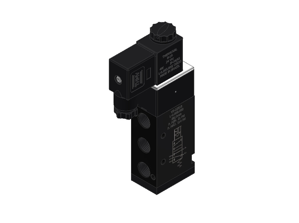 Válvula Solenoide Pneumática 5/2 1/4″