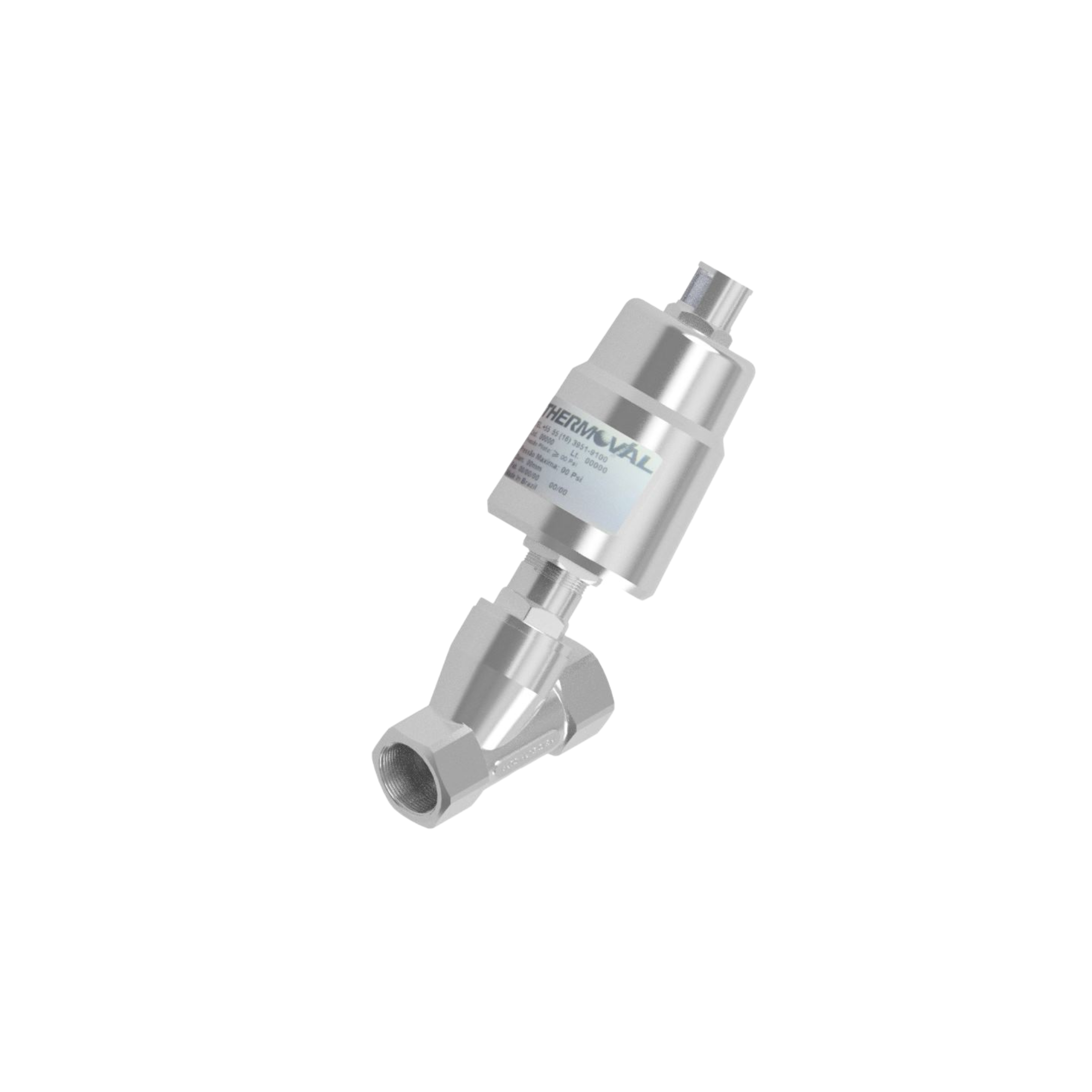 Valvula Angular de Acinamento Pneumatico, 3/4"bsp, 2/2 vias, na, linha industrial