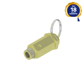 Válvula de Segurança 1/8" NPT Alta Temperatura Vedação Viton 40 PSI Thermoval