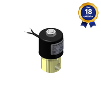 Válvula Solenoide 1/4" NPT 2/2 Vias NF 110/127 Vca Vedação Viton Thermoval