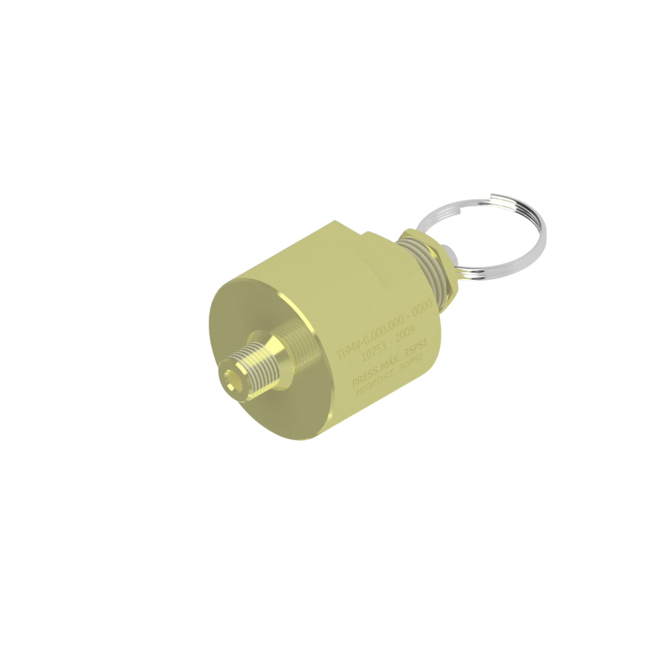 Válvula Segurança, 1/8"npt, pressão maxima de 35psi, linha odoonto, compativel com equipamentos alt e ecel