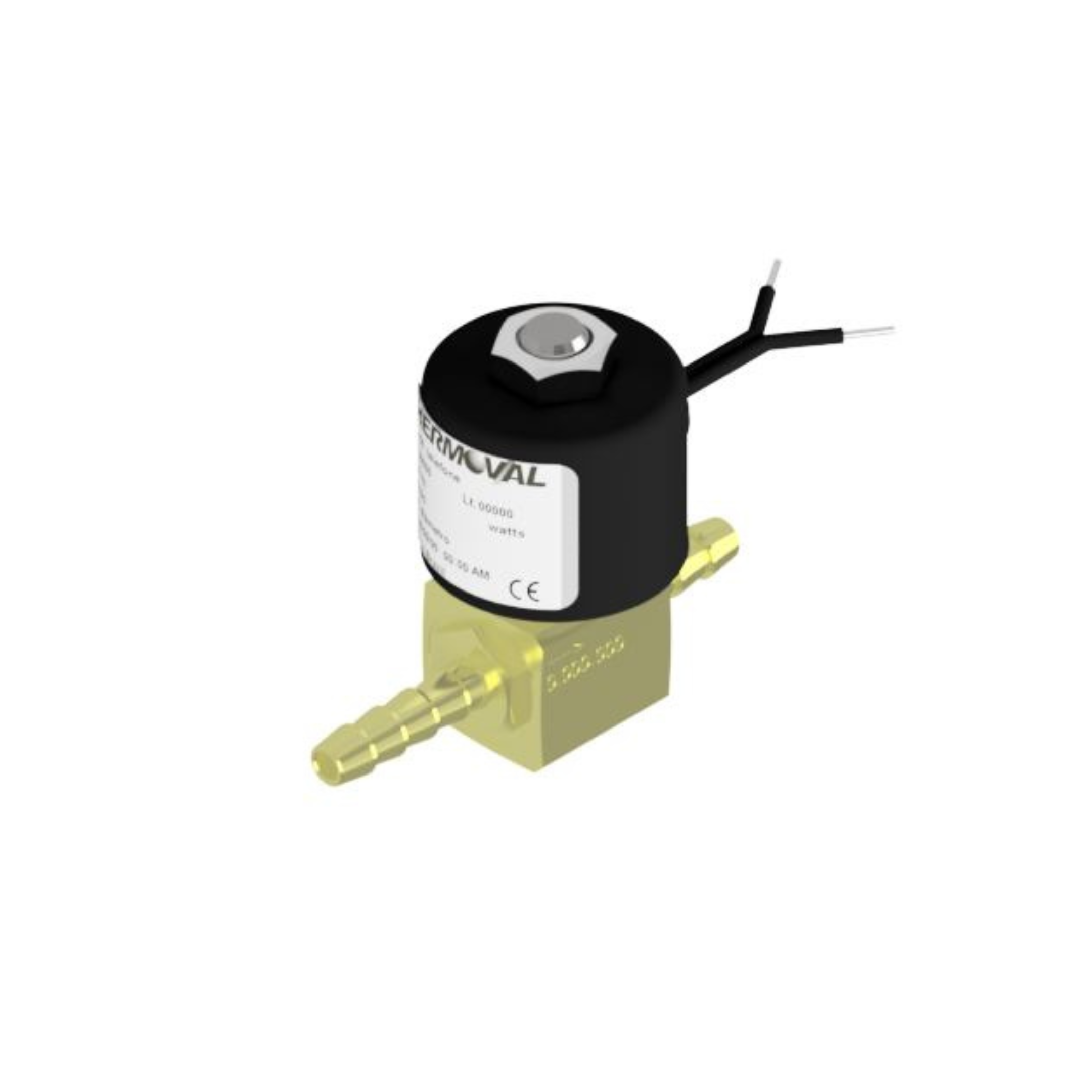 Válvula solenoide 3 vias nf 24vcc – rosca m12 - alumínio - 10 bar