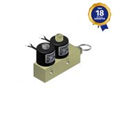 Bloco Manifold Thermoval 1/8" e 1/4" NPT com Válvula de Segurança 2/2 Vias NF/NA 220 Vca