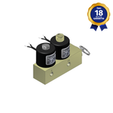 Bloco Manifold Thermoval 1/8" e 1/4" NPT com Válvula de Segurança 2/2 Vias NF/NA 110/127 V