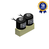 Bloco Manifold 2/2 Vias NF 1/8" NPT 110/220 Vca para Autoclave Thermoval Compatível com Stermax