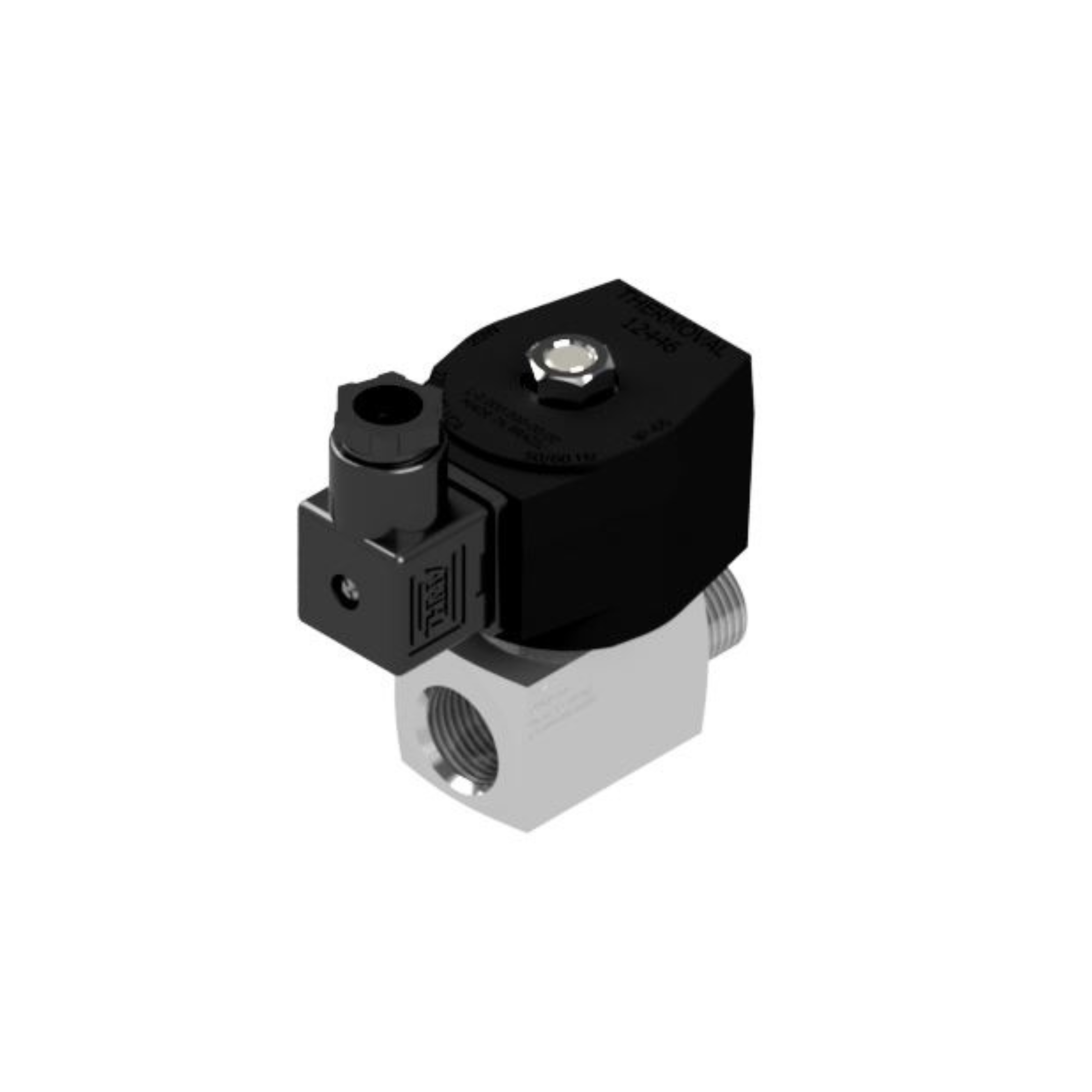 Válvula Solenoide 1/2" bsp femea/macho tensão 220/240v 50/60hz 2/2 vias, nf, para linha de forno panificação e pizza, compativel para equipamentos tecnopizza e jjac