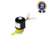 Válvula Solenoide 2/2 Vias NF Espigão 8 mm 42 Vca Thermoval Compatível com Esab