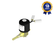 Válvula Solenoide 2/2 Vias NF 42 Vca Espigão M10x1 5 mm Thermoval Compatível com Esab