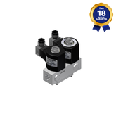 Bloco Manifold Duplo 1/2" BSP Regulagem 220/240 Vca 2/2 Vias NF Thermoval
