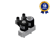 Bloco Manifold Duplo 3/4" NPT com Regulagem 2/2 Vias NF 220/240 Vca Thermoval Compatível com Holamaq