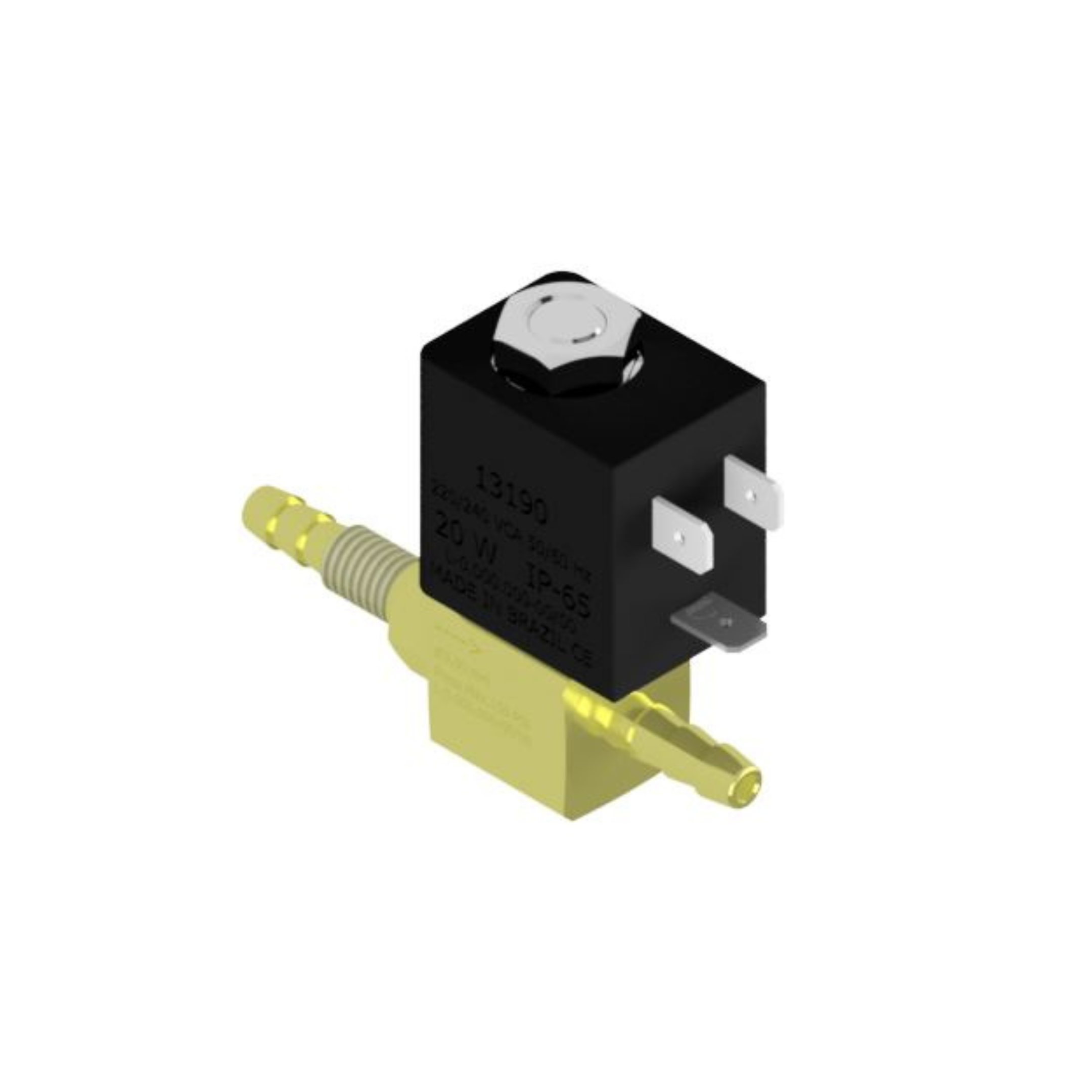 Válvula Solenoide m8x1,25mm com filtrotensão 220/240v 50/60hz 2/2 vias, nf, para linha máquina de solda compativel, para equipamentos rensoldas e solda mig