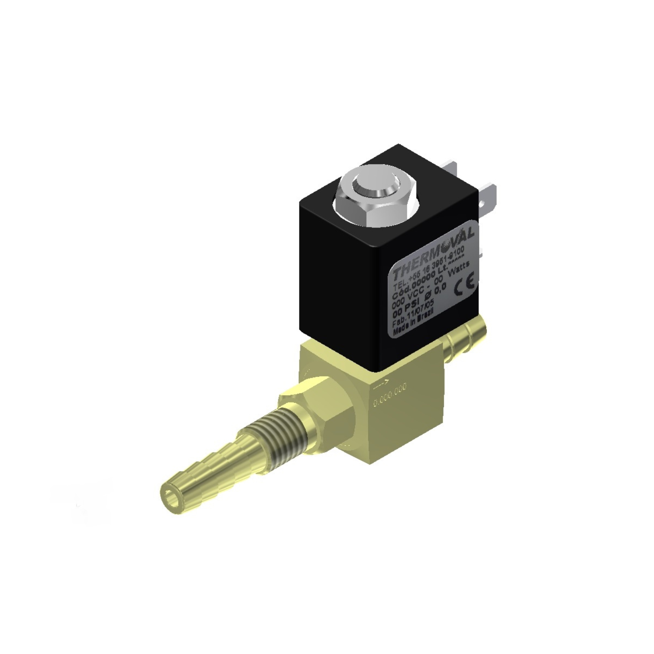 Válvula Solenoide m10x1,5mm com filtrotensão 24v 50/60hz 2/2 vias, nf, para linha máquina de solda. compativel para equipamentos barbosa solda