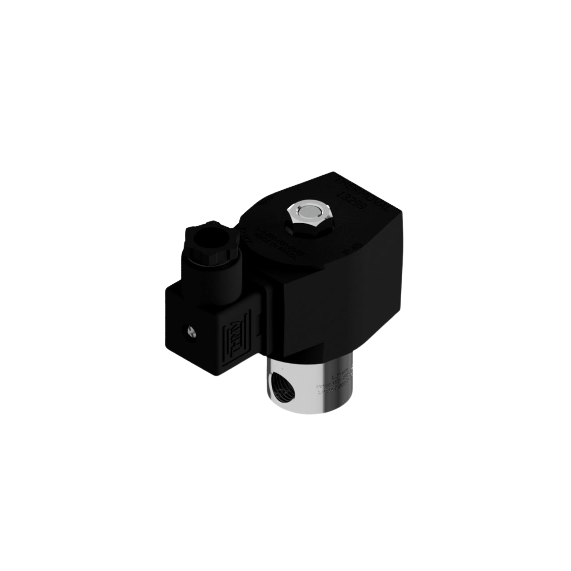 Válvula Solenoide 1/4? npt tensão 24vcc 2/2 vias, nf, para linha automação, compativel para equipamentos arotec