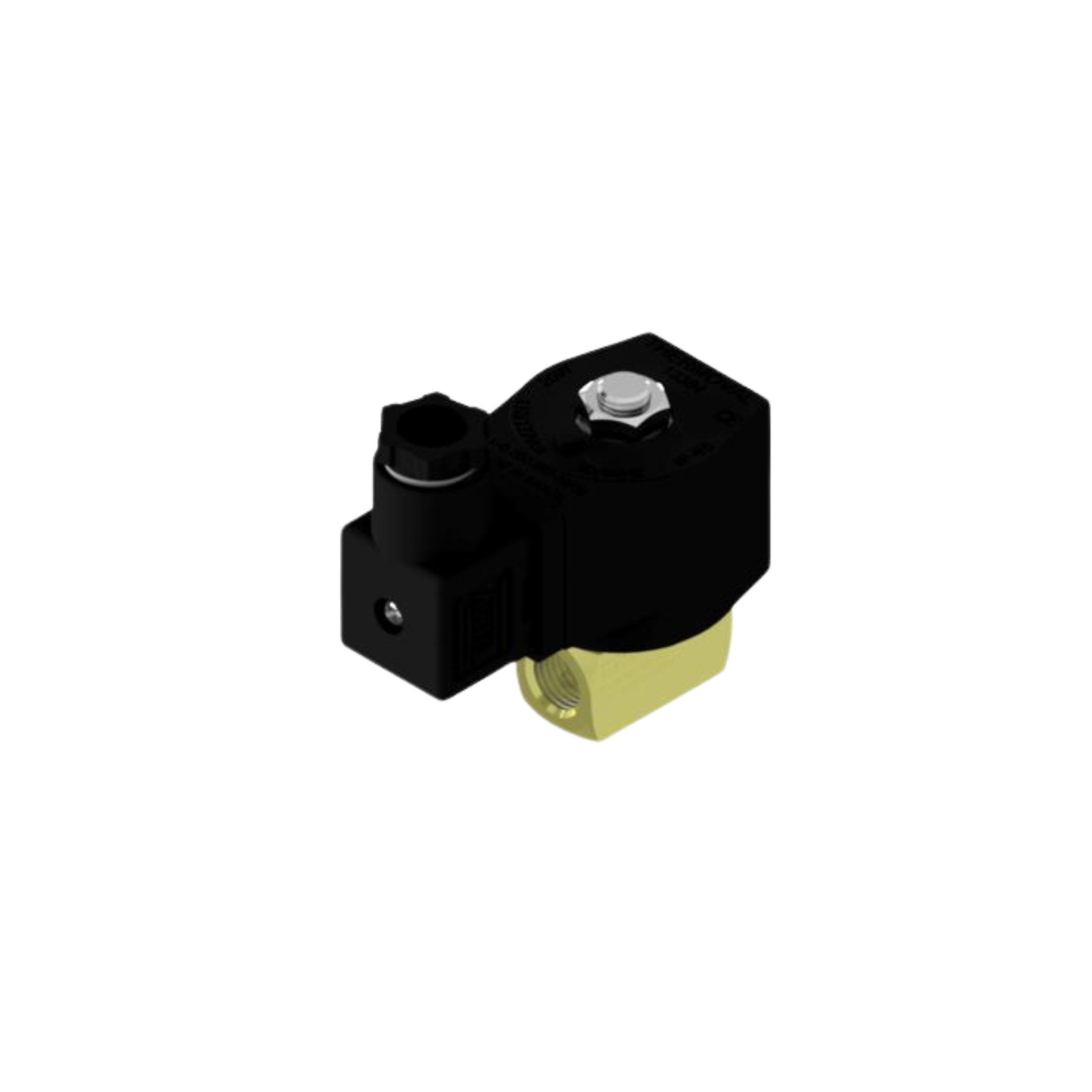 Válvula Solenoide 1/4"npt, tensão 110/127vca, 50/60hz, 2/2 vias, nf, linha industrial, alta pressão 350psi