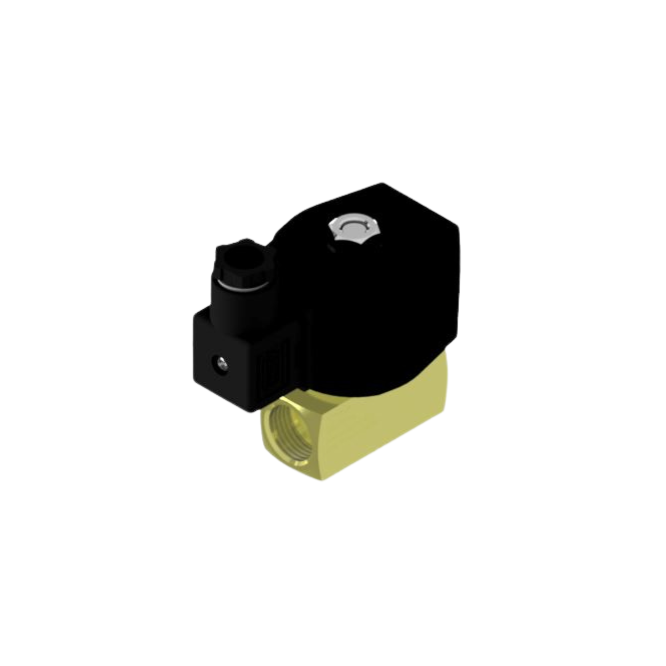 Válvula solenoide 2vias nf rosca 1/2" bsp tensão 24vca, para fornos de pizza e fornos panificação gás natural orifício 7,0mm