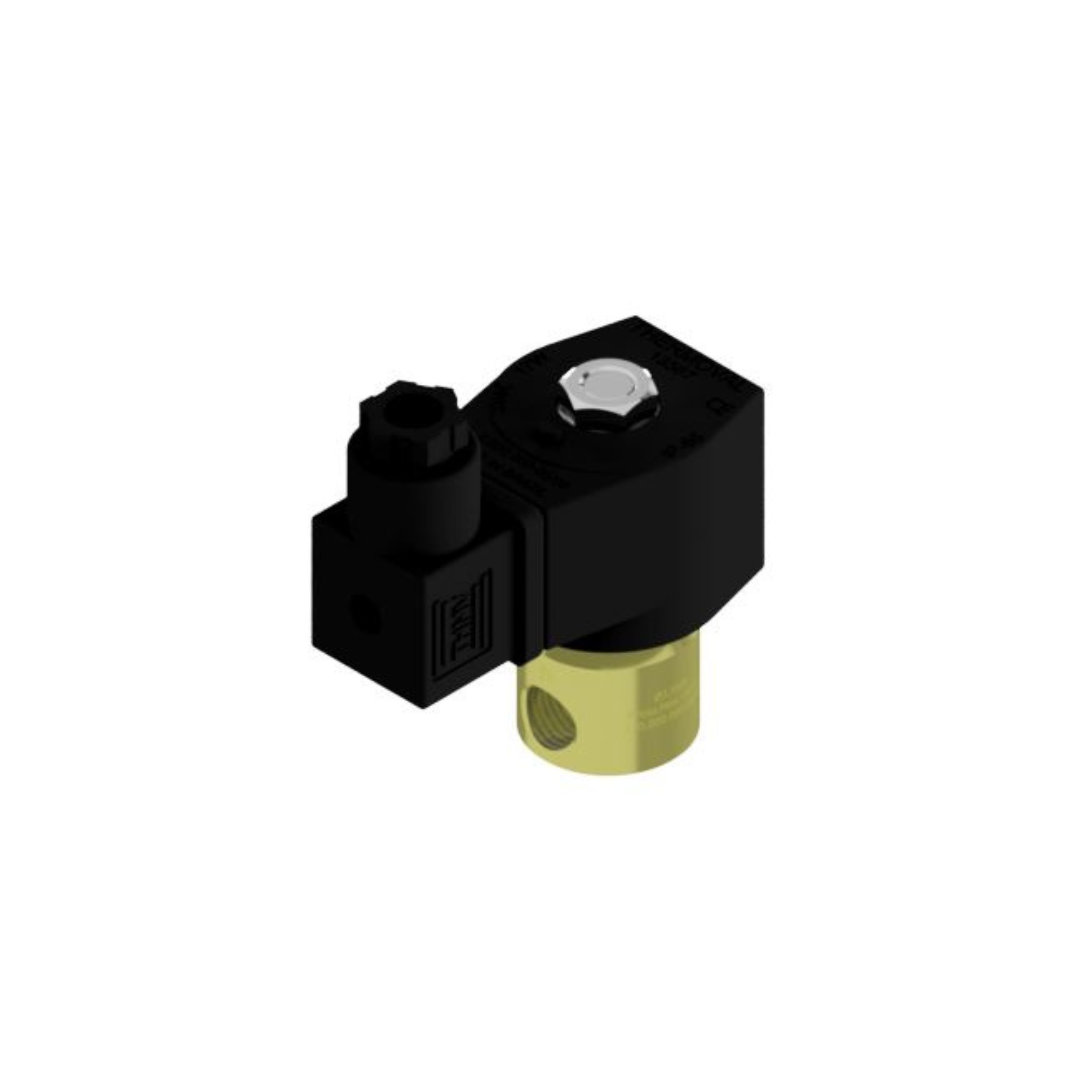 Válvula Solenoide 1/4"npt, tensão 24vcc, 2/2 vias, nf, linha industrial