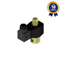 Válvula Solenoide 3/2 Vias NF 1/4" NPT 220 Vca Alta Pressão Thermoval