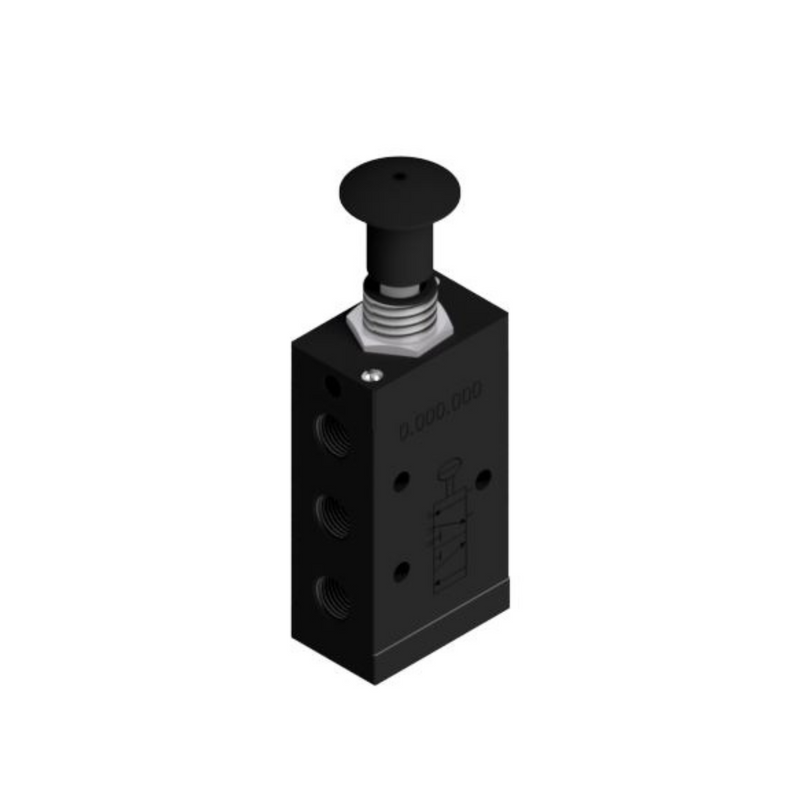 Pneumática 5/2 Vias Knobs   1/8 BSP Porta Ônibus
