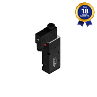 Válvula Pneumática 5/2 Vias Simples Solenoide 1/4" BSP 24 Vcc Thermoval