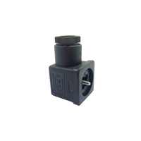 Conector Din 43650A Thermoval para Bobina Solenoide Preto