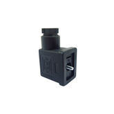 Conector Din 43650B Thermoval para Bobina Solenoide Preto