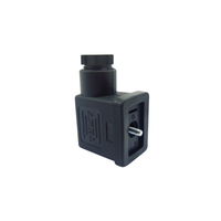 Conector Din 43650B Thermoval para Bobina Solenoide Preto