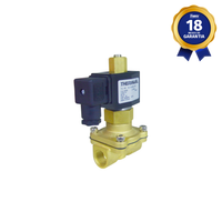 Válvula Solenoide 1/2" BSP 2/2 Vias NA 24 Vcc Linha Industrial Thermoval