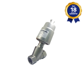 Válvula Angular 2/2 Vias NF 3/4" BSP Inox Acionamento Pneumático Thermoval