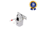 Válvula Solenoide 3/2 Vias NF 1/4" NPT 12 Vcc Thermoval