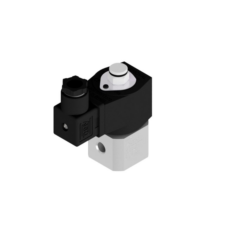 Válvula Solenoide 3 Vias NF  Tensão 12 Vcc  Rosca 1/8"NPT Válvula Basculante e transbordo