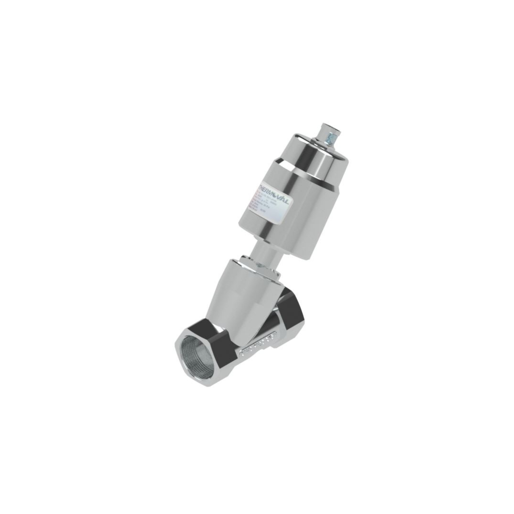 Valvula Angular de Acinamento Pneumatico 1.1/2"npt, 2/2 vias, nf, linha industrial