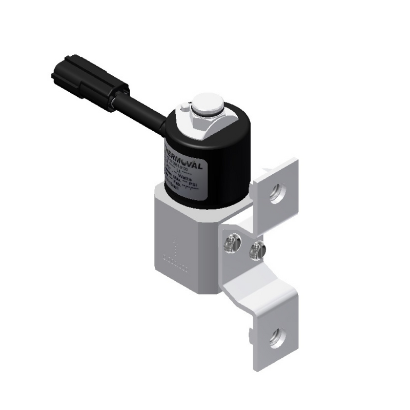 Solenoide 3 Vias 12V 1/4 NPT Freio Motor - Cabo +1cm