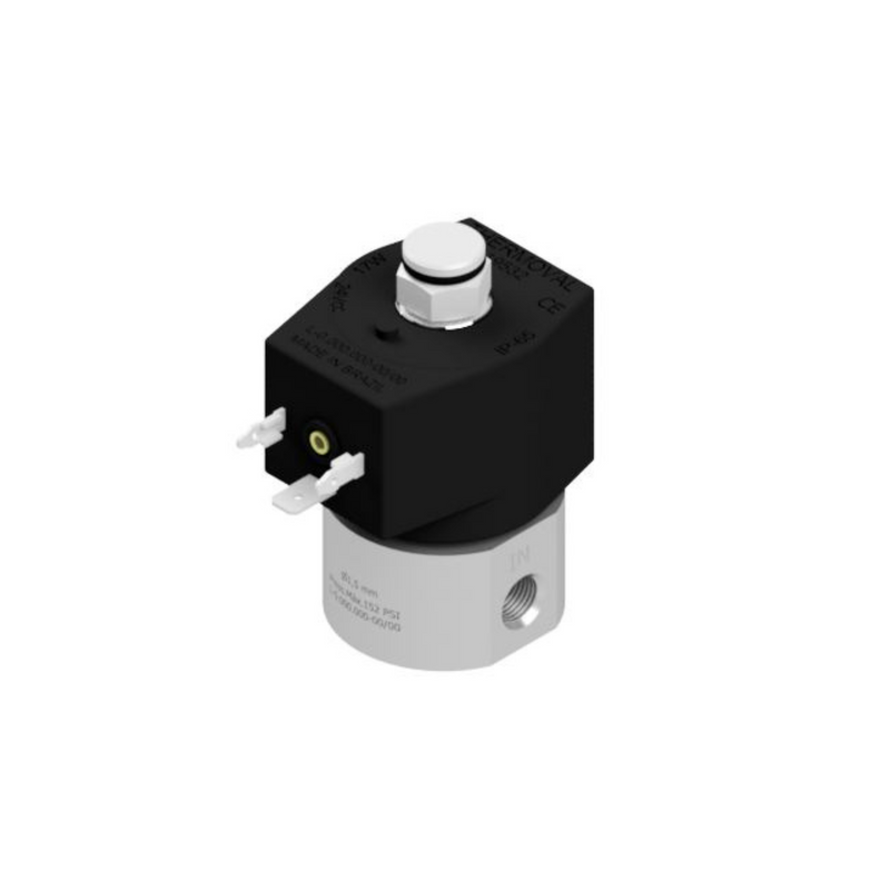 Válvula Solenoide 3 Vias NF  Tensão 24 Vcc  Rosca 1/8"NPT Linha Automotiva aplicação Freio Motor, FORD, VW, MAN