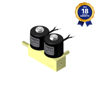 Bloco Duplo Solenoide 2/2 Vias NF Espigão 7,3 mm x 5/16" UNC 110/220 Vca Thermoval Compatível com Stermax